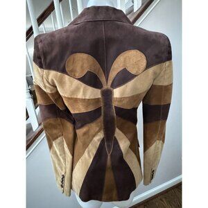 Dolce & Gabbana Multitone Brown Butterfly Blazer